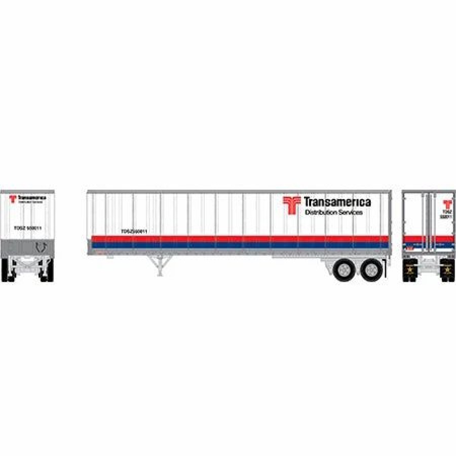 Vehicles * | Athearn 13837 N Scale 45 Fruehauf Z-Van Trailer Transamerica Tdsz 550011