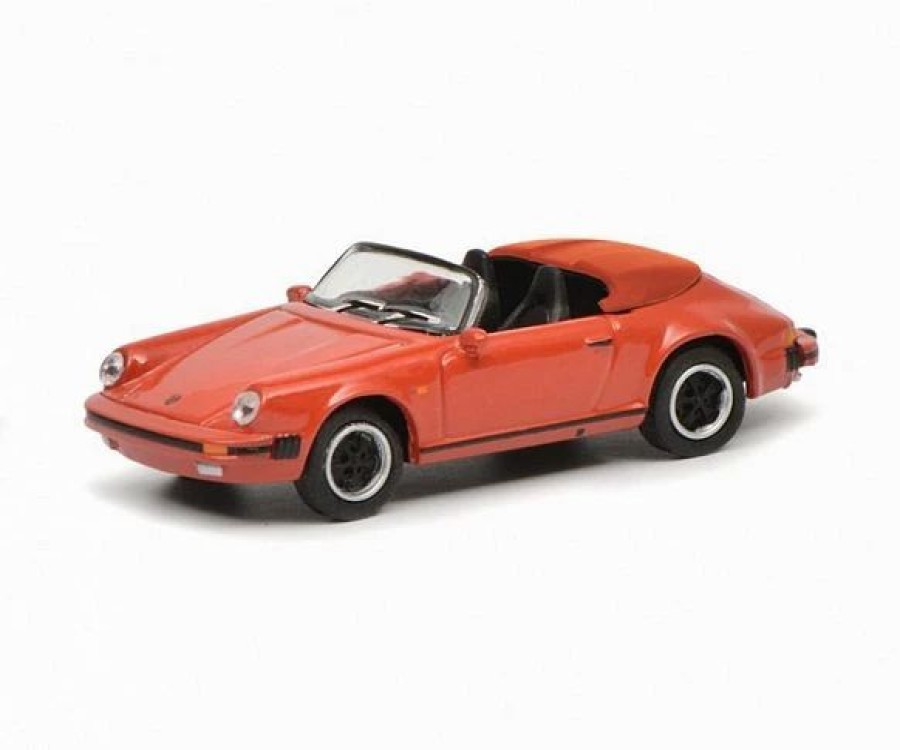 European Model Trains * | Schuco 452637600 Ho Scale (1:87) Porsche 911 Carrera 3.2 Roadster Red