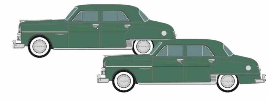 Vehicles * | Badger Classic Metal Works 50447 N Scale 1950 Dodge Coronet Gypsy Green Metallic 2 Pack