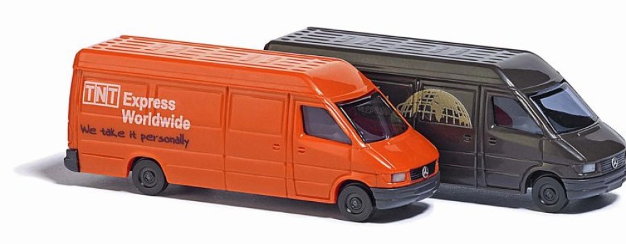 Vehicles * | Busch 8338 N Scale Mercedes-Benz Sprinter Cargo Van 2 Pack Ups And Tnt