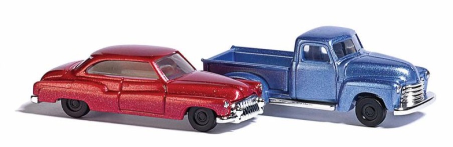 Vehicles * | Busch 8349 N Scale Chevy Pickup And Buick 2 Door Car 2 Pack