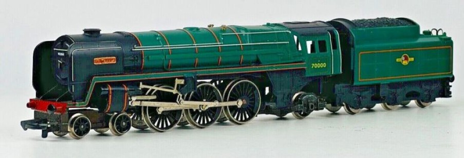 European Model Trains * | Hornby R.063 Ho Scale/00 Gauge Class 7P6F 4-6-2 Steam Loco British Railwaysbritannia 70000 Used