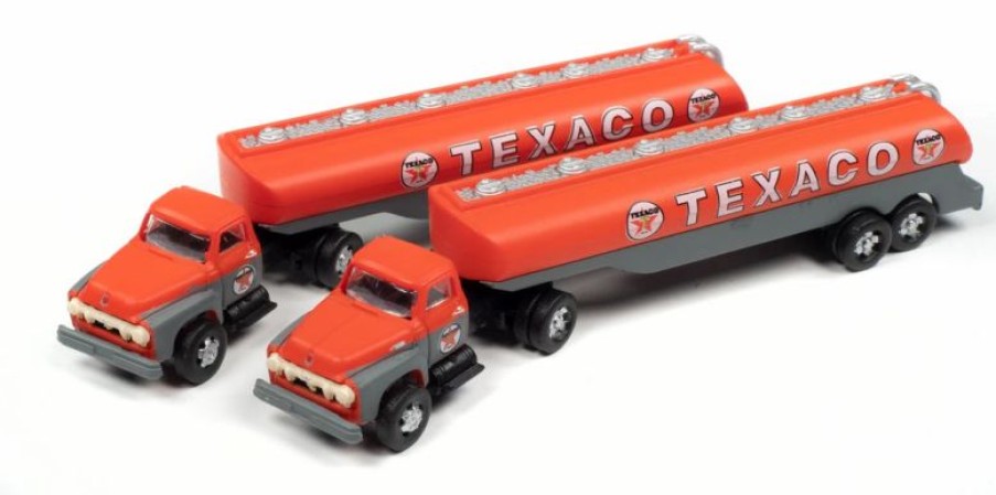 Vehicles * | Classic Metal Works 51202 N Scale 1954 Ford With Tank Trailer Texaco 2 Pack