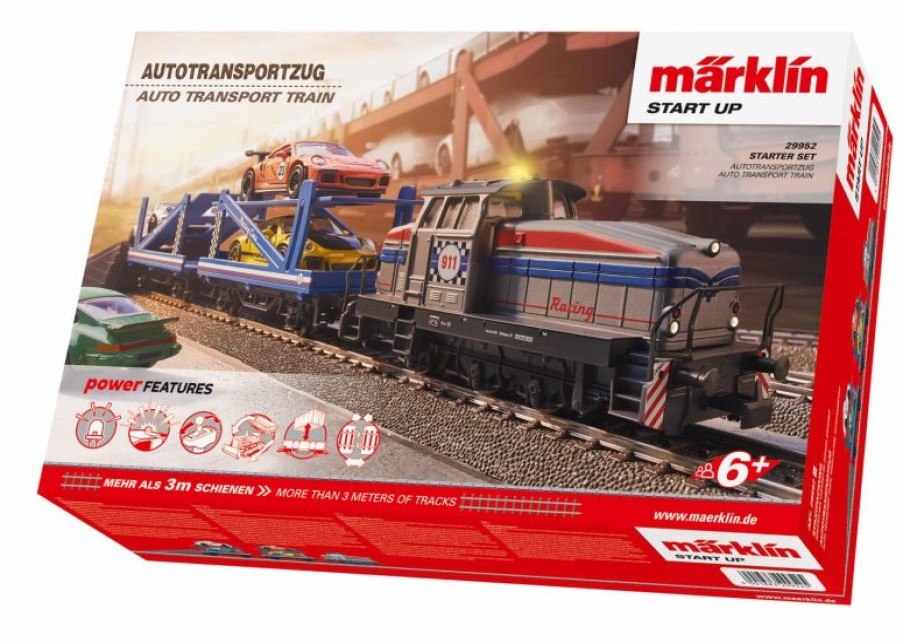 European Model Trains * | Maerklin Marklin Start Up 29952 Ho Scale Auto Transport Starter Train Set