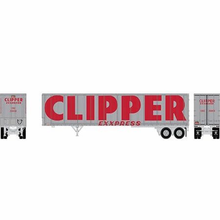 Vehicles * | Athearn 13836 N Scale 45 Fruehauf Z-Van Trailer Clipper Cxxz 250430