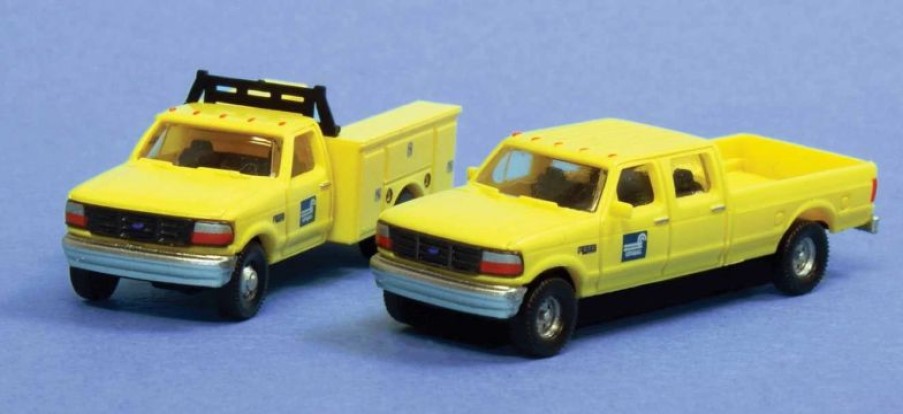 Vehicles * | River Point Station N383Jl9G8 N Scale 1992 Ford F Series Crew Cab Pickup And Service Truck Set Cr