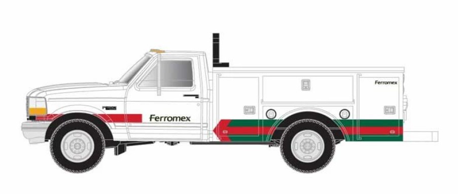 Vehicles * | Atlas 60000160 N Scale Ford F-250 And F-350 Pickup Truck Set Ferromex