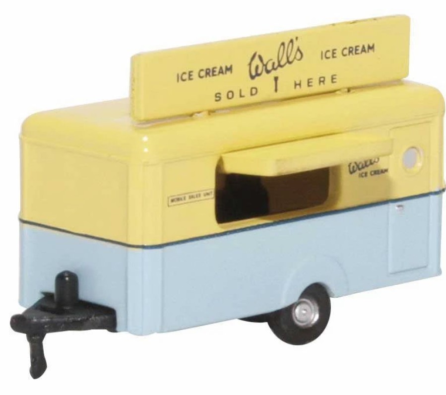 Vehicles * | Oxford Diecast Ntrail004 N Scale Concession Trailer Wall'S Ice Cream