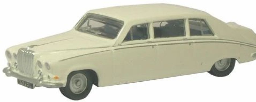 Vehicles * | Oxford Diecast Nds001 N Scale Daimler Ds420 Sedan Old English White