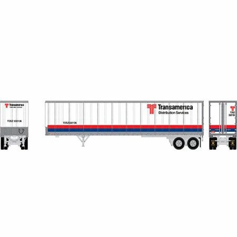 Vehicles * | Athearn 13838 N Scale 45 Fruehauf Z-Van Trailer Transamerica Tdsz 550136