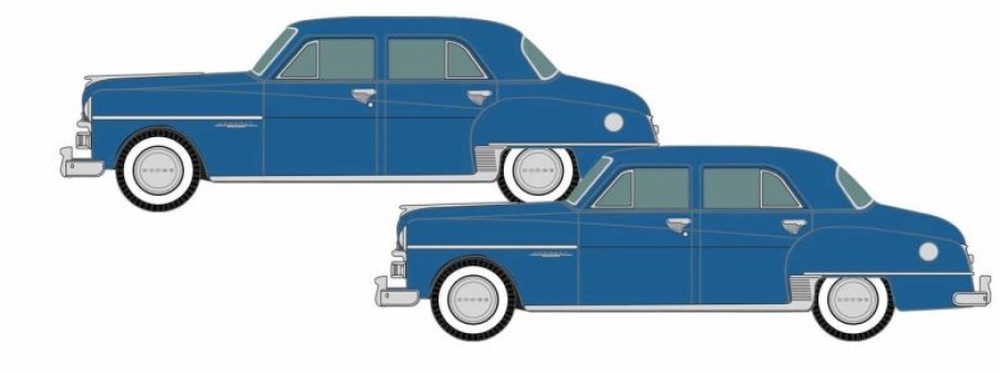 Vehicles * | Badger Classic Metal Works 50446 N Scale 1950 Dodge Coronet La Plata Blue 2 Pack