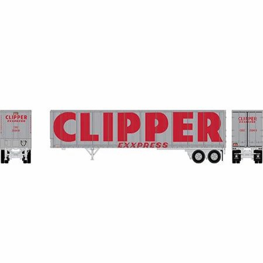 Vehicles * | Athearn 13835 N Scale 45 Fruehauf Z-Van Trailer Clipper Cxxz 250418