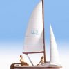 European Model Trains * | Noch 16824 Ho Scale Figures Sail Boat With 2 Figures