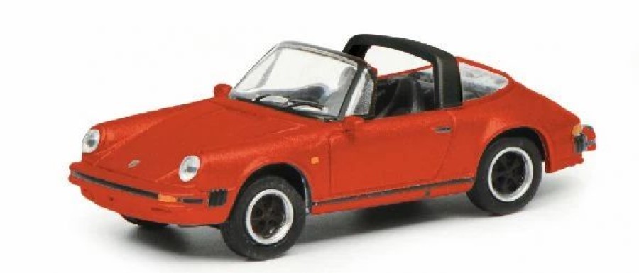 European Model Trains * | Schuco 452656400 Ho Scale (1:87) Porsche 911 3.2 Targa Red