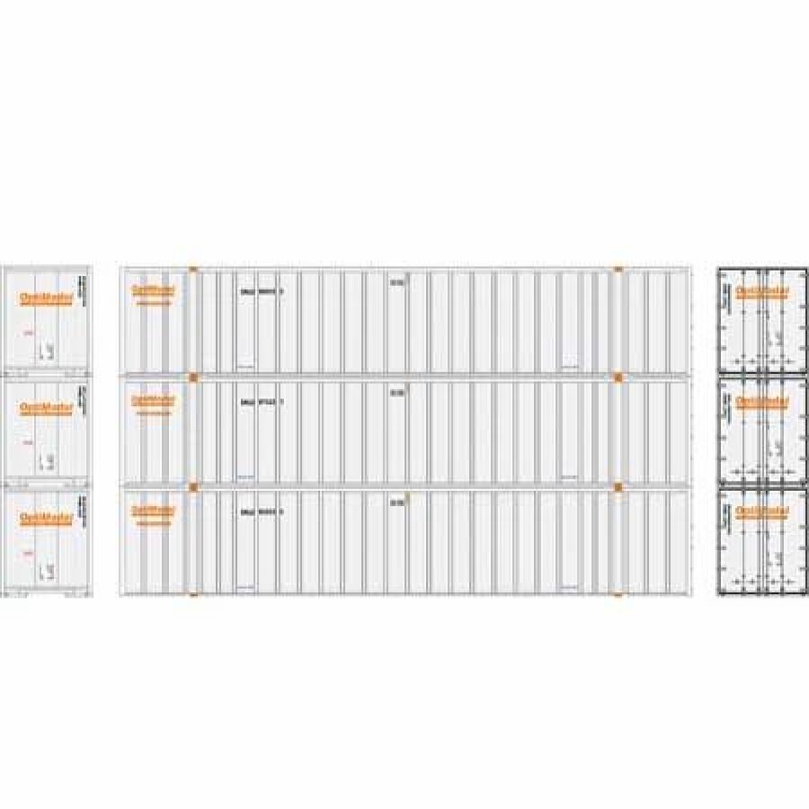 Vehicles * | Athearn 17314 N Scale 53 Stoughton Intermodal Container Optimodal Snlu 3 Pack #1