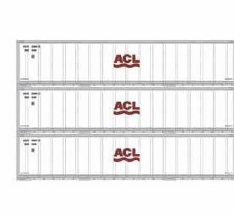 Vehicles * | Athearn 17711 N Scale 40 Smooth Side Container Acl 3 Pack