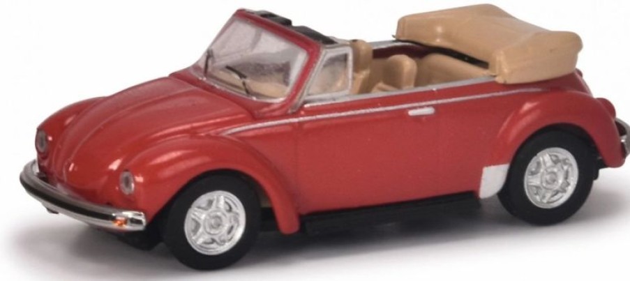 European Model Trains * | Schuco 452670500 Ho Scale (1:87) Vw Kafer Cabriolet Red