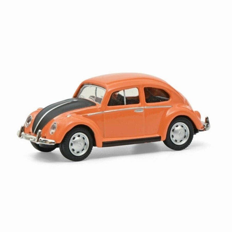 European Model Trains * | Schuco 452662800 Ho Scale (1:87) Vw Kafer Beetle Orange And Black