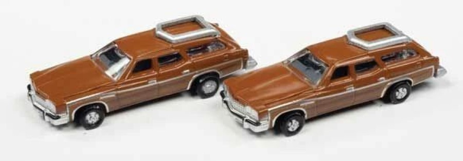 Vehicles * | Classic Metal Works 50432 N Scale 1975 Buick Estate Wagon Bittersweet 2 Pack