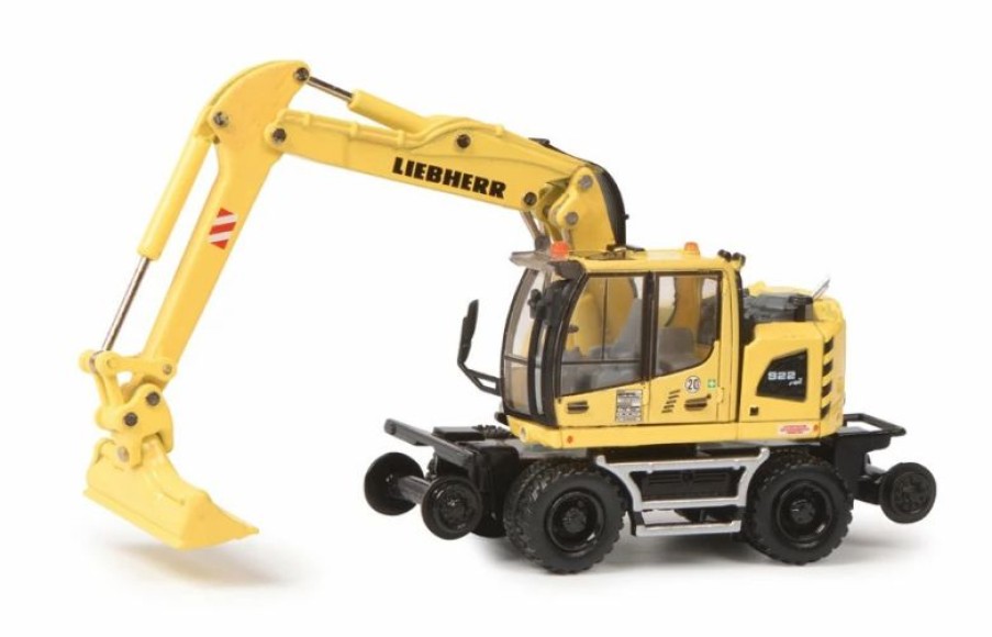 European Model Trains * | Schuco 452647000 Ho Scale (1:87) Liebherr A 922 Rail Excavator