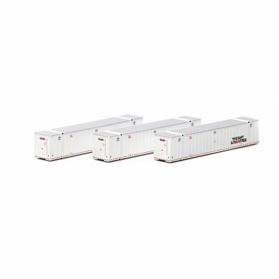 Vehicles * | Athearn 17662 N Scale 53 Stoughton Intermodal Container 3-Pack Dart