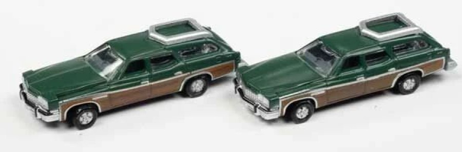 Vehicles * | Classic Metal Works 50431 N Scale 1975 Buick Estate Wagon Verde Mist Green 2 Pack