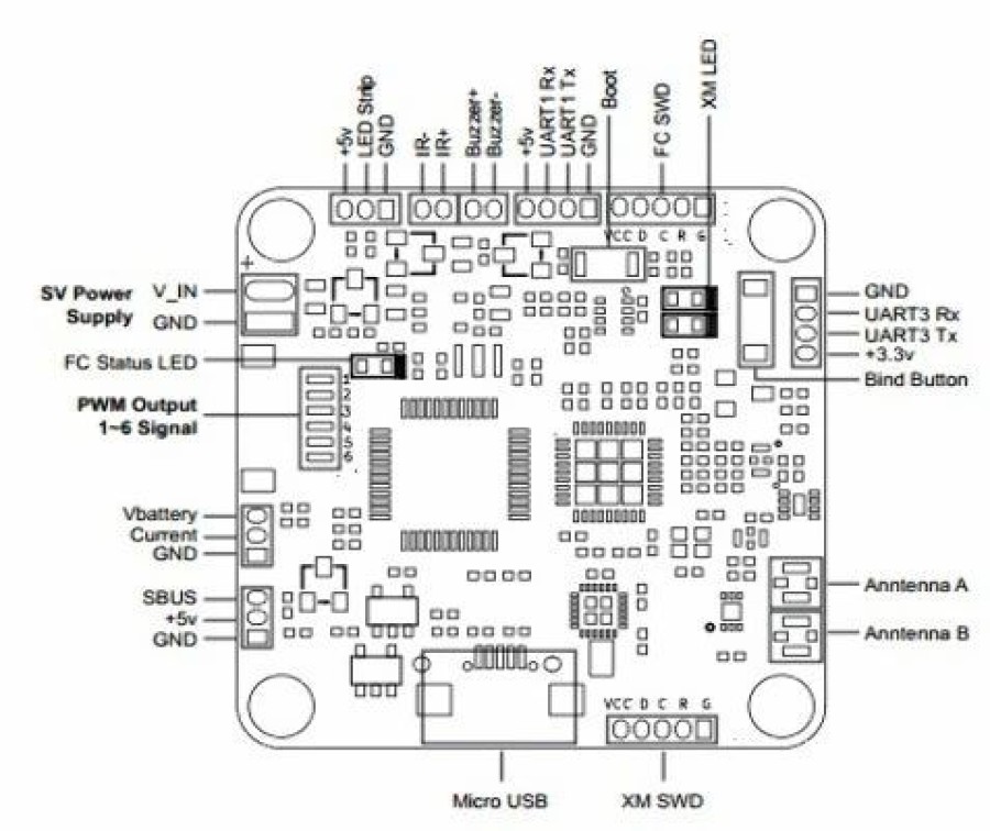 Esc * | Frsky F3Evo Xmf3E Tinywhoop Flight Controller