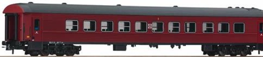 European Model Trains * | Roco 64333 Ho Scale 2Nd Class Passenger Car Statens Jarnvagar Sj 5204 B7- Nos