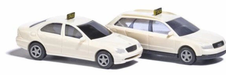 Vehicles * | Busch 8341 N Scale Mercedes C Class And Audi A4 Taxis 2 Pack