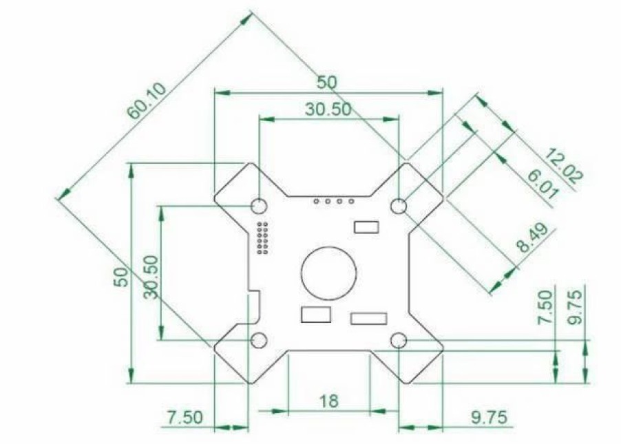 Esc * | Team Blacksheep Tbs Powercube Diagonal Esc Board