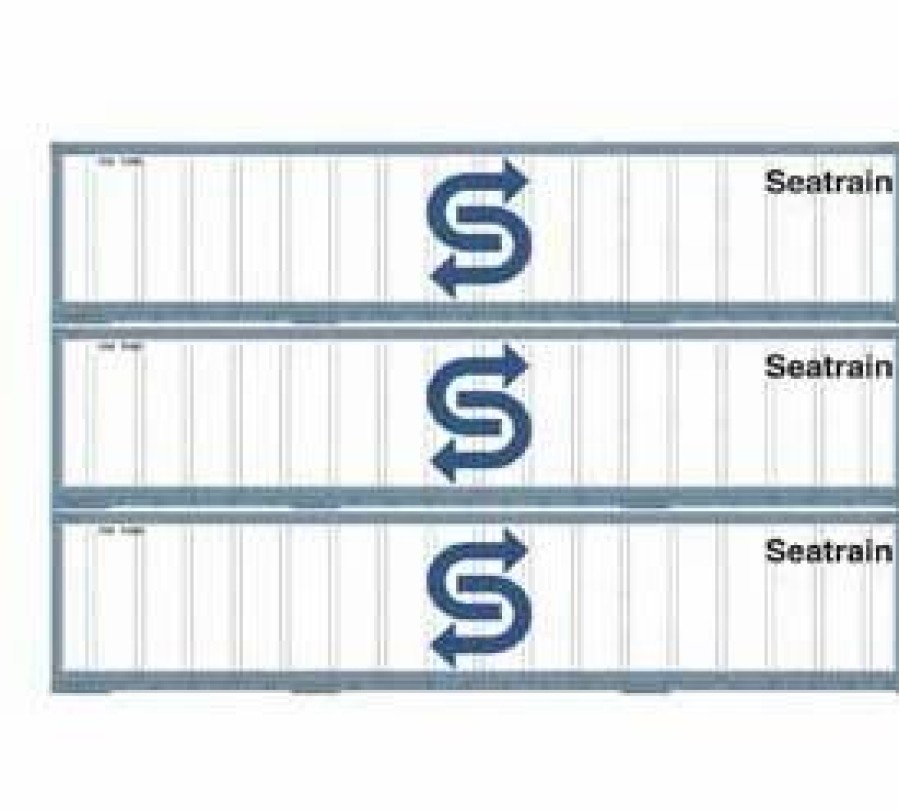 Vehicles * | Athearn 17710 N Scale 40 Smooth Side Container Sea Train 3 Pack