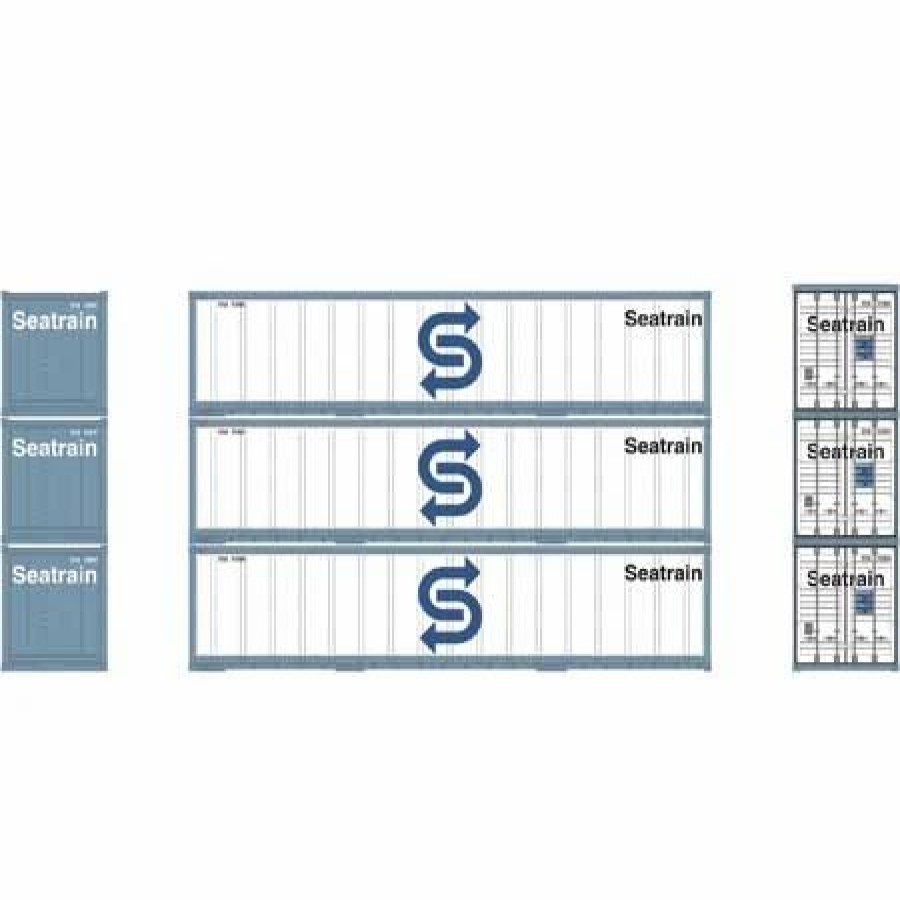 Vehicles * | Athearn 17710 N Scale 40 Smooth Side Container Sea Train 3 Pack