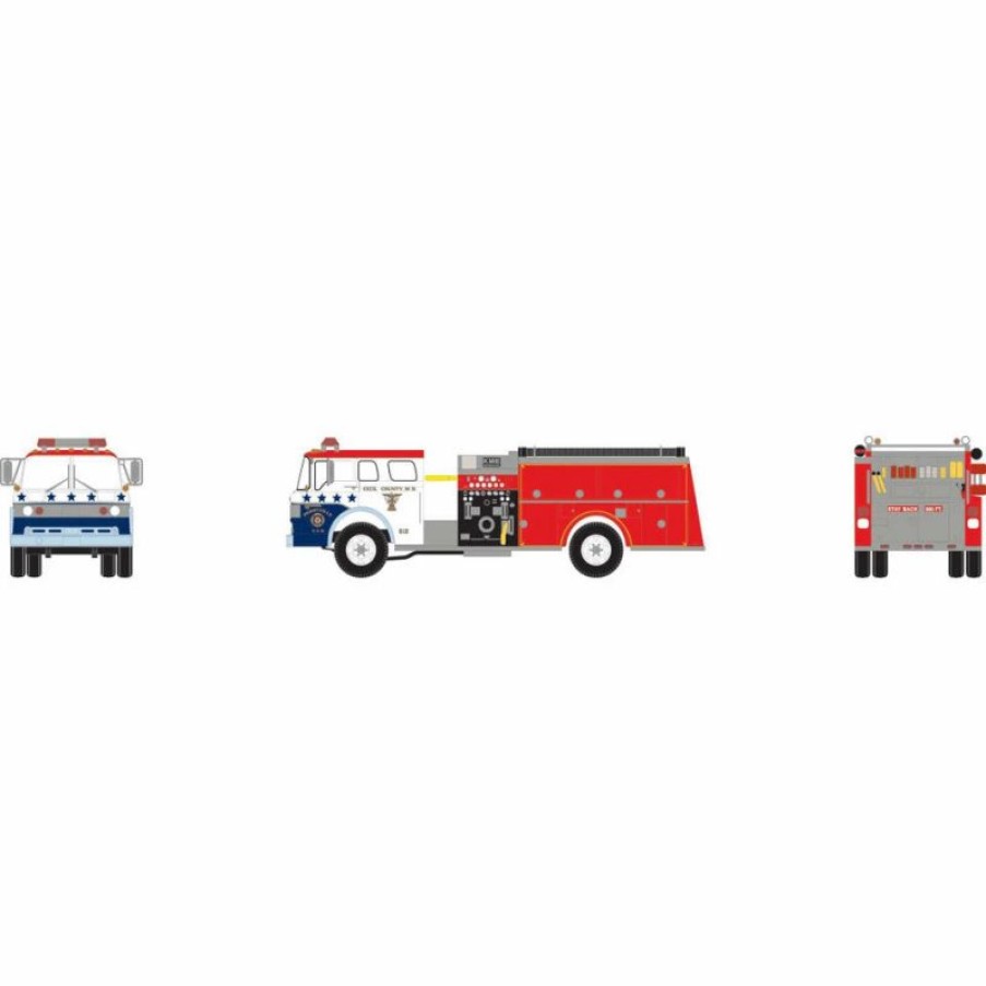 Vehicles * | Athearn 10284 N Scale Ford C Canopy Cab Pumper Fire Truck Perryville Bicentennial